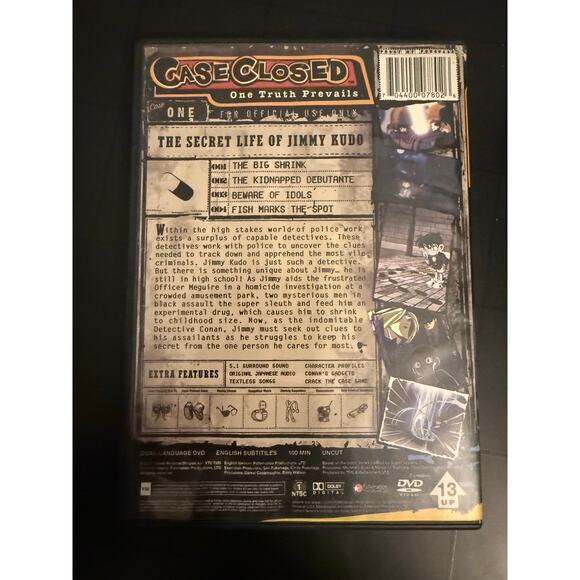 Case Closed: The Secret Life of Jimmy Kudo DVD (2004) - Picture 2 of 4